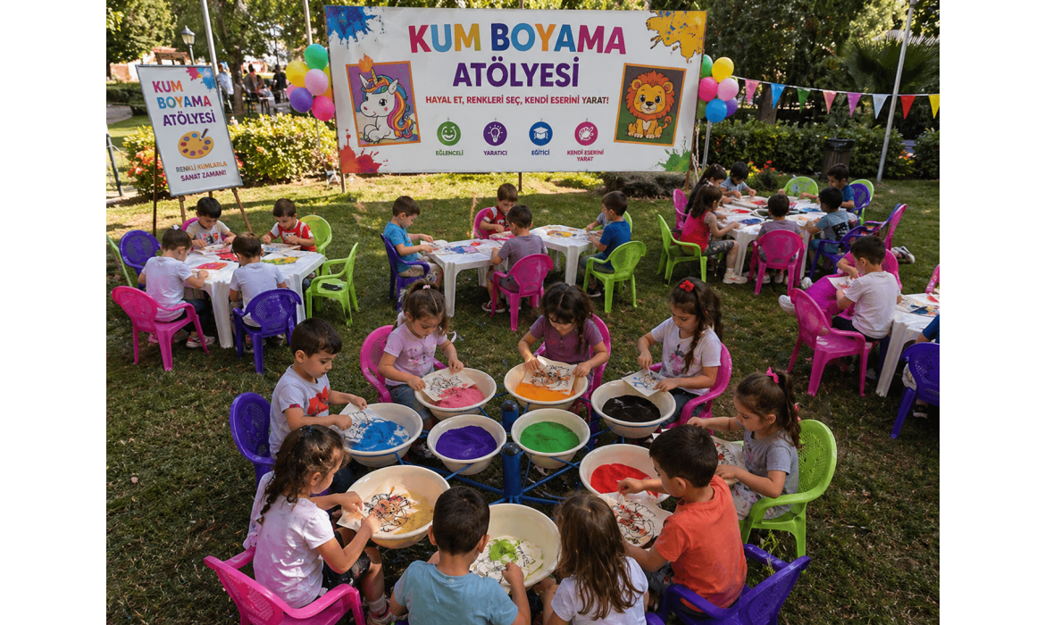Kum Boyama Atölyesi