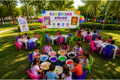 Kum Boyama Atölyesi